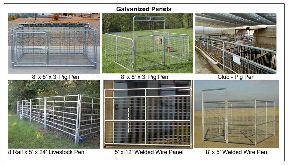 Barns - Pen Setup Fencing 101 - 3 Galvanized Panels