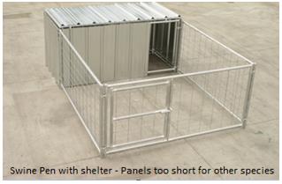 Barns - Pen Setup Gates & Shelters 101 - 5 Galvanized Panels for Swine